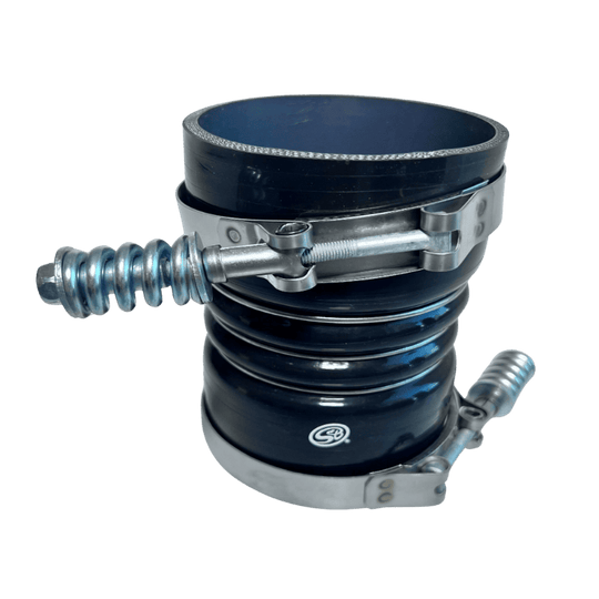 
  S&B 4" x 6" Intercooler Boot with Clamps on a white background
