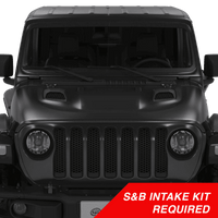 S&B Air Hood Scoops For 2018-2025 Jeep Wrangler Rubicon / 2020-2025 Gladiator (S&B Intake Required)