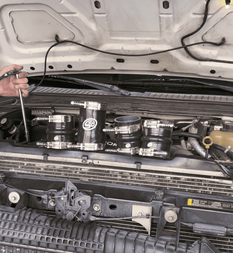 Hot and Cold Side Boot Kit for 2008-2010 Ford F250/F350, 6.4L Powerstroke - S&B