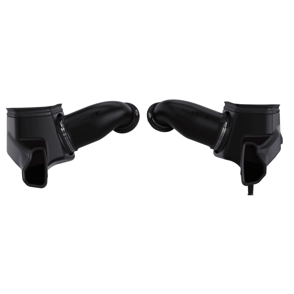 Black JLT Cold Air Intake For 2024-2025 Ford Mustang GT 5.0L - Tune Required on a white background