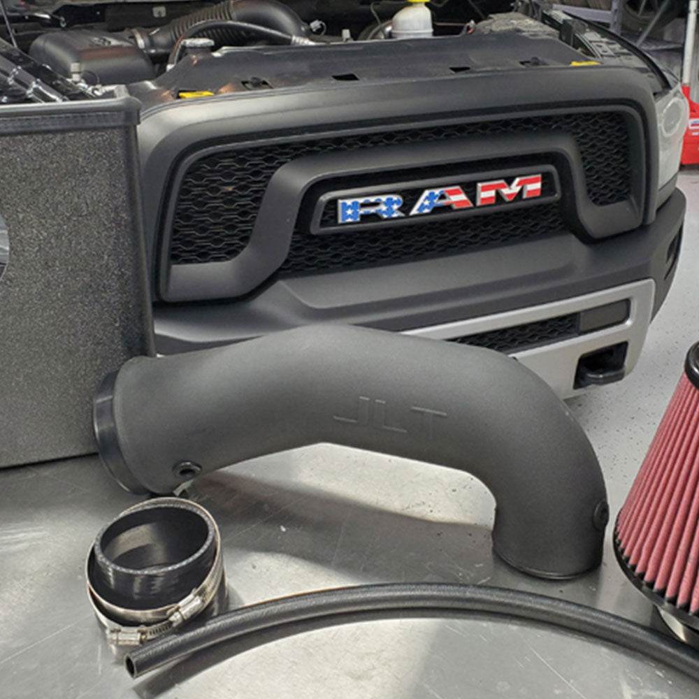 JLT Cold Air Intake for 2009-2018 Ram 1500 5.7L - S&B installed in the engine compartment of a vehicle
