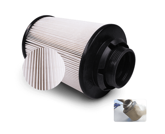 
  Dry Extendable filter on a transparent background
