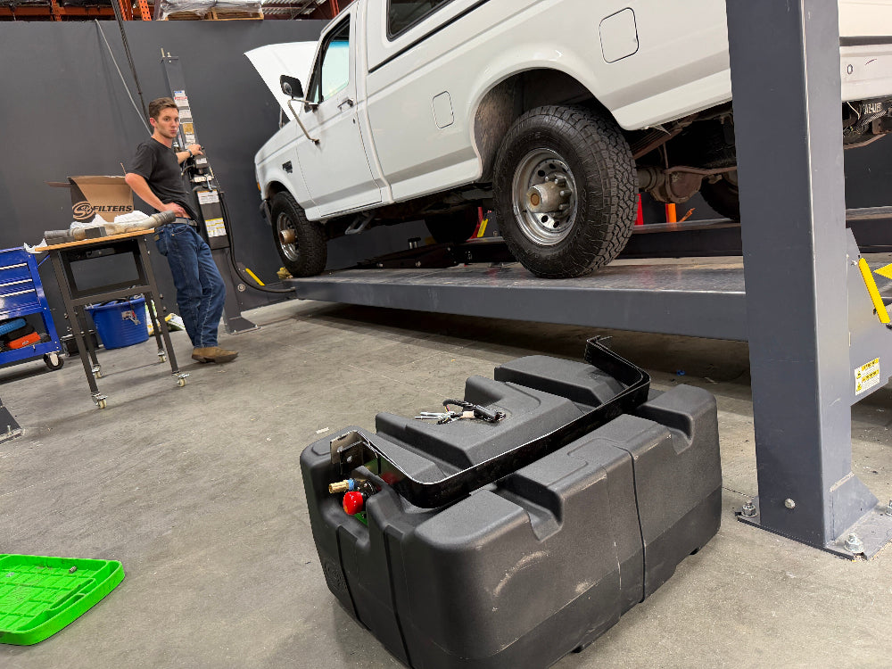 S&B 40 Gallon High Capacity After Axle Tank for Ford OBS 1994-1997 Ford F250, F350 Powerstroke 7.3L