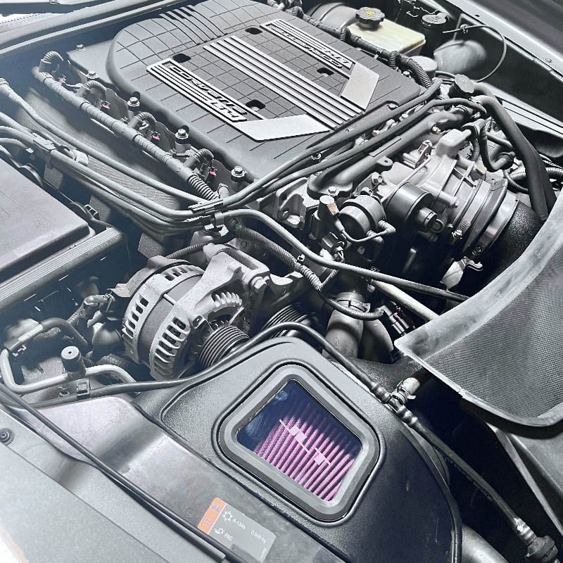 SB Filters JLT Cold Air Intake for the 2015-2019 Chevrolet Corvette C7 Z06 6.2L with visible components
