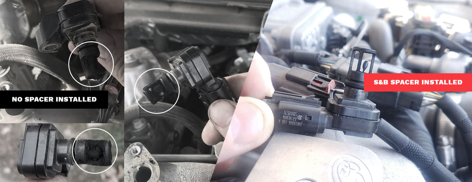 MAP Sensor Spacer Kit for 20172024 Duramax L5P S&B