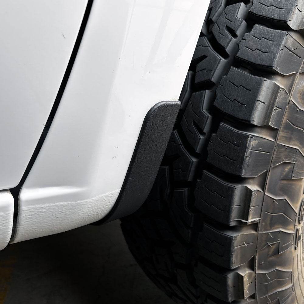 SB Filters Mud Flap Delete For 2019-2025 Chevrolet Silverado 1500 installed in a car