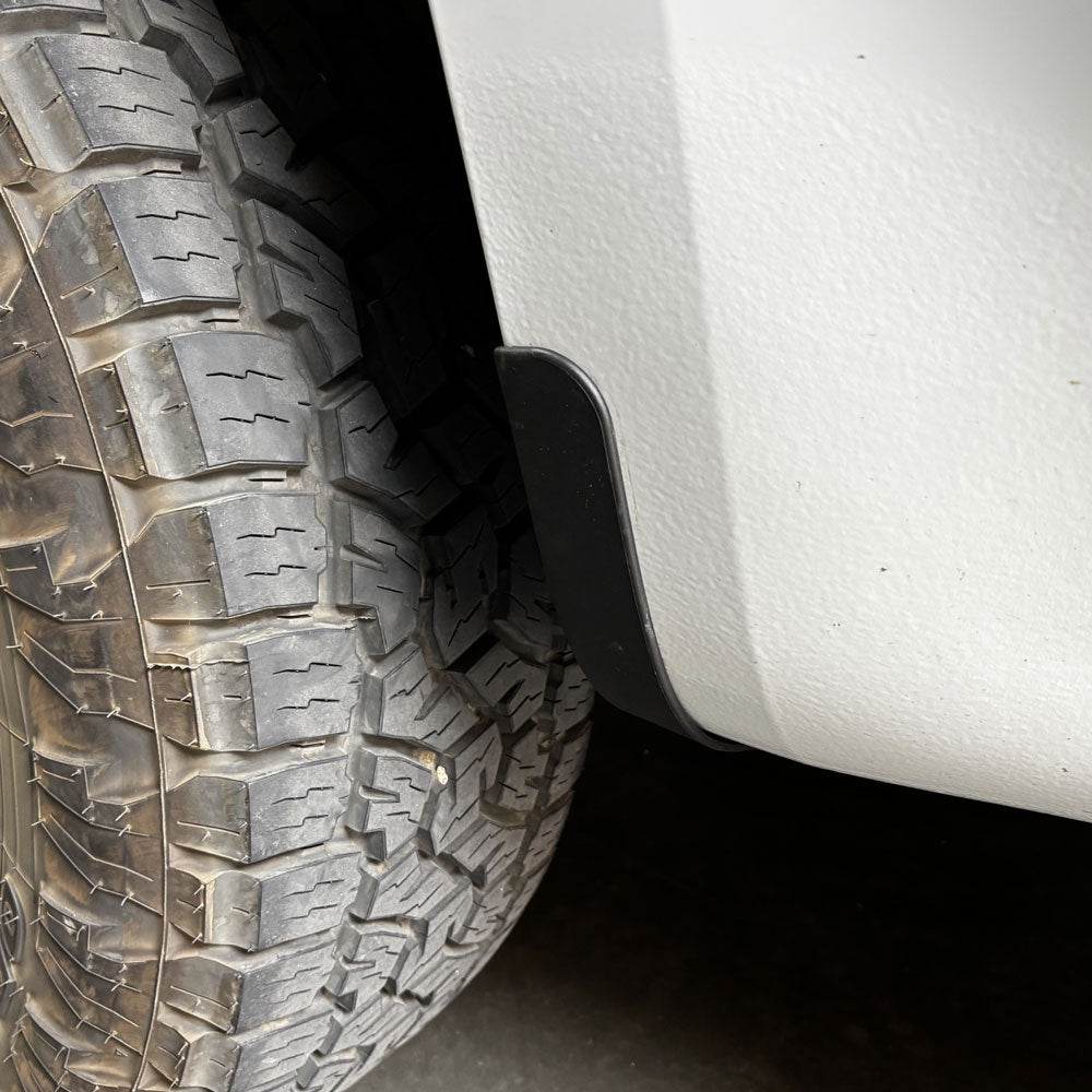 SB Filters Mud Flap Delete For 2019-2025 Chevrolet Silverado 1500 installed in a car