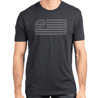 S&B Flag Logo Tri-Blend Shirt - Grey