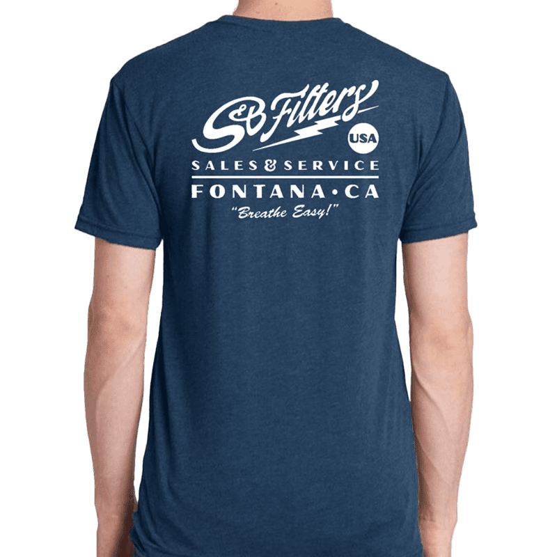 S&B Sales & Service Shirt - Blue/White - S&B
