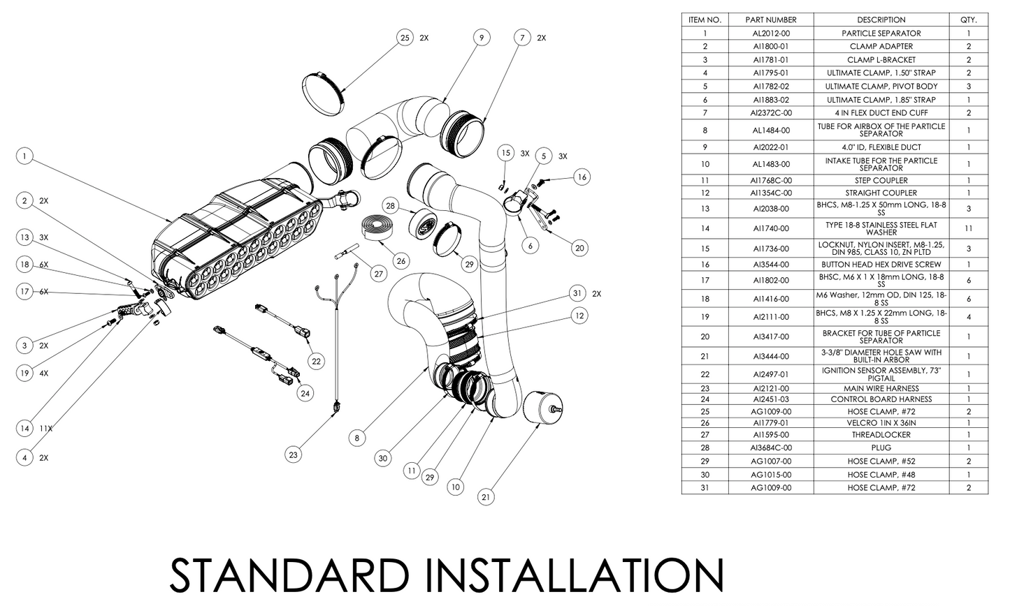 Particle Separator for 2023-2025 Speed UTV