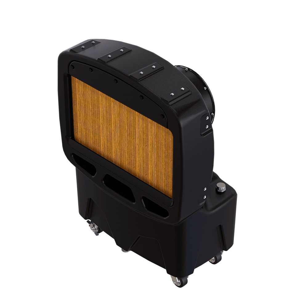 SB Evaps Small Portable Evaporative Cooler, Front Upper Right View