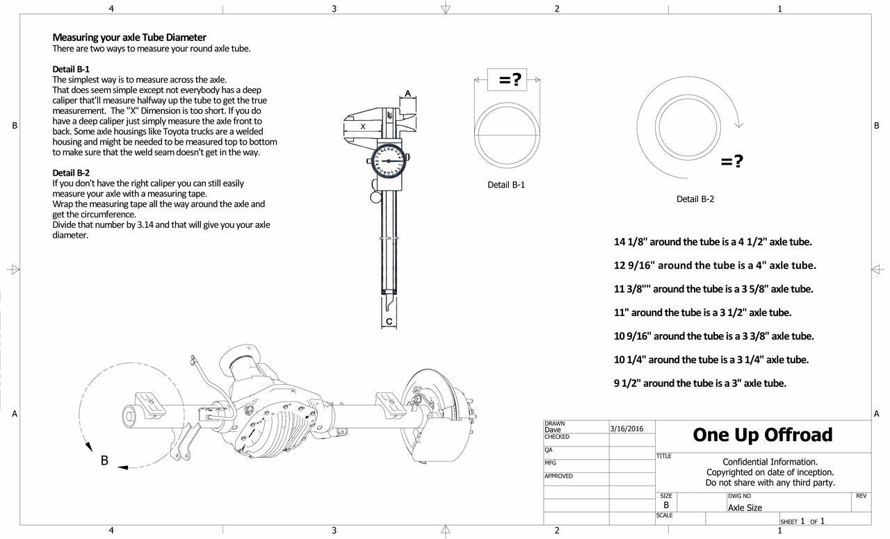 Under Axle Bar Mount, 3 1/2in & 4in Axle, U-Bolts Down