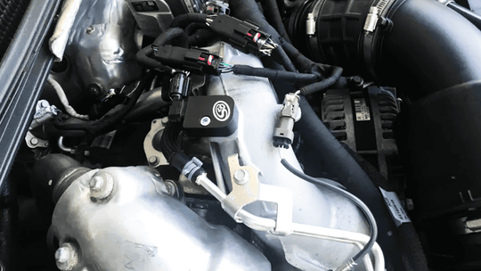 
  SB map sensor spacer installed in a car 
