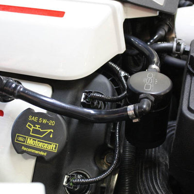 J&L Oil Separator 3.0 Passenger Side, Black Anodized