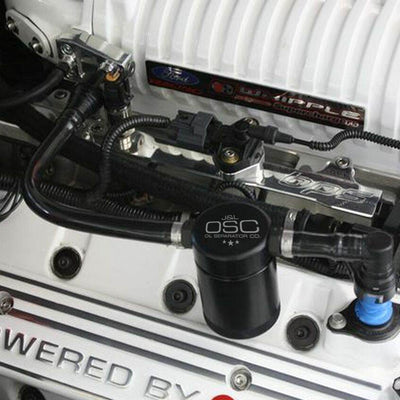 J&L Oil Separator 3.0 Passenger Side, Black Anodized