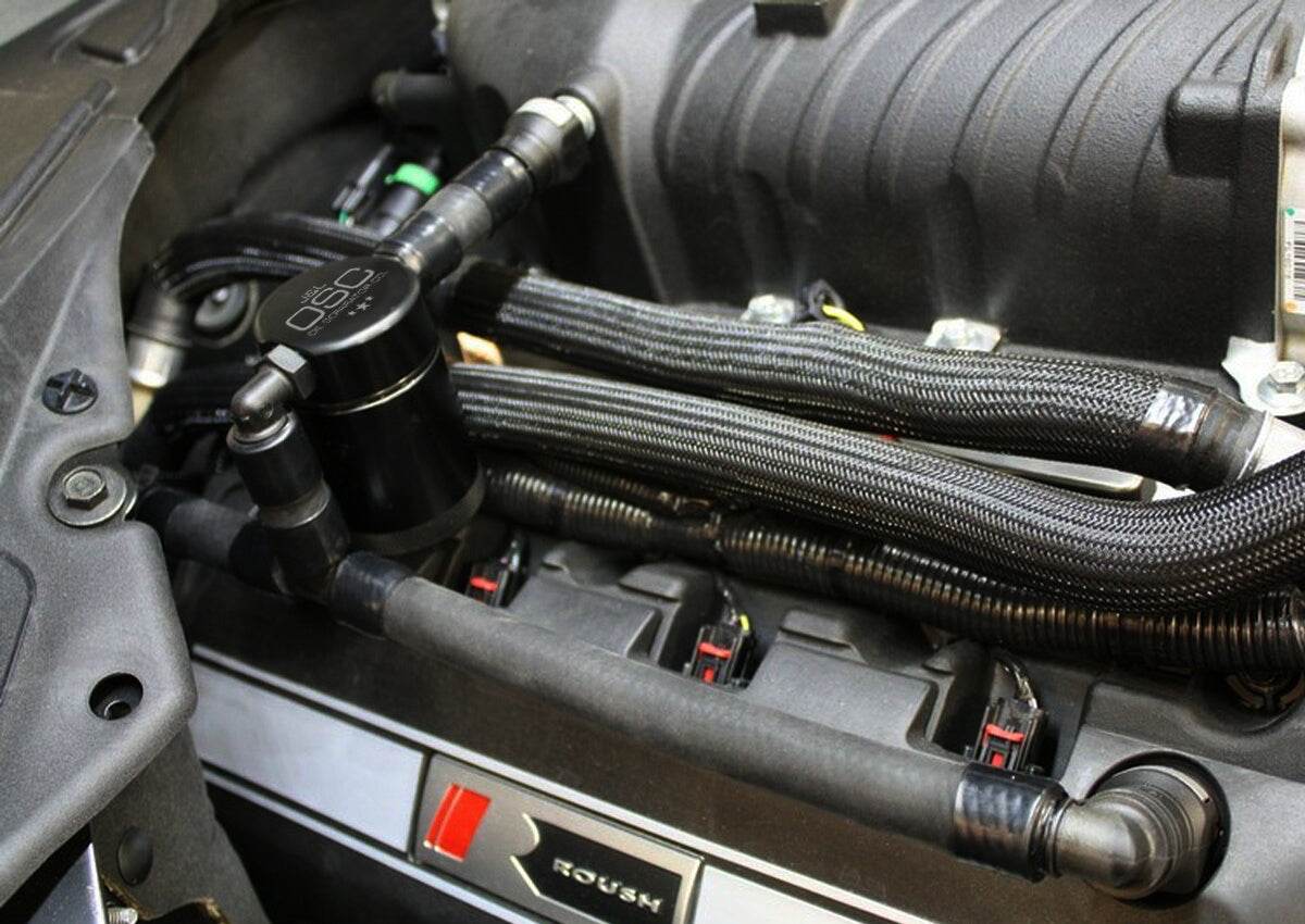 J&L Oil Separator 3.0 Passenger Side, Black Anodized – S&B