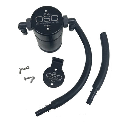 J&L Oil Separator 3.0 Passenger Side, Black Anodized