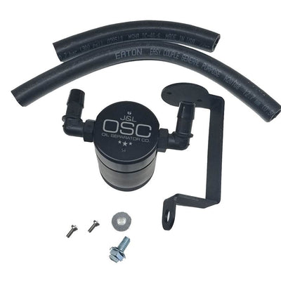 J&L Oil Separator 3.0 Passenger Side, Black Anodized