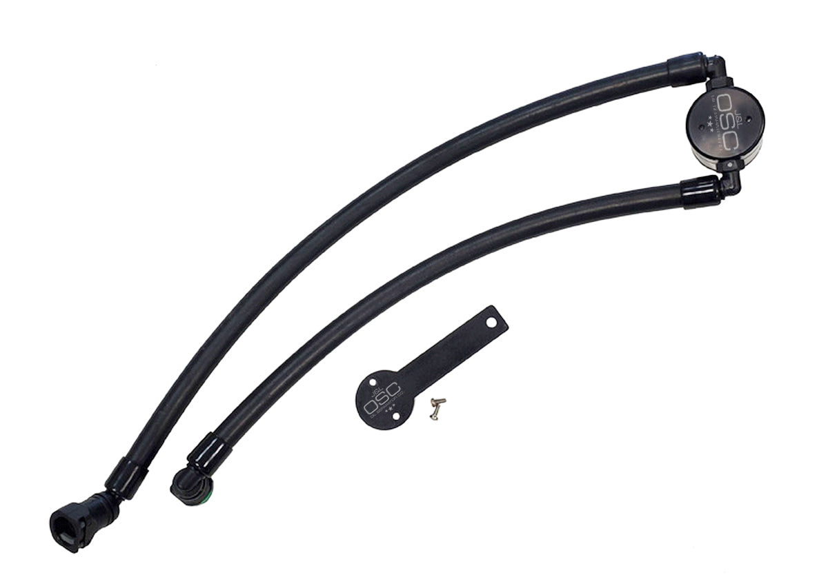 J&L Oil Separator 3.0 Passenger Side, Black Anodized