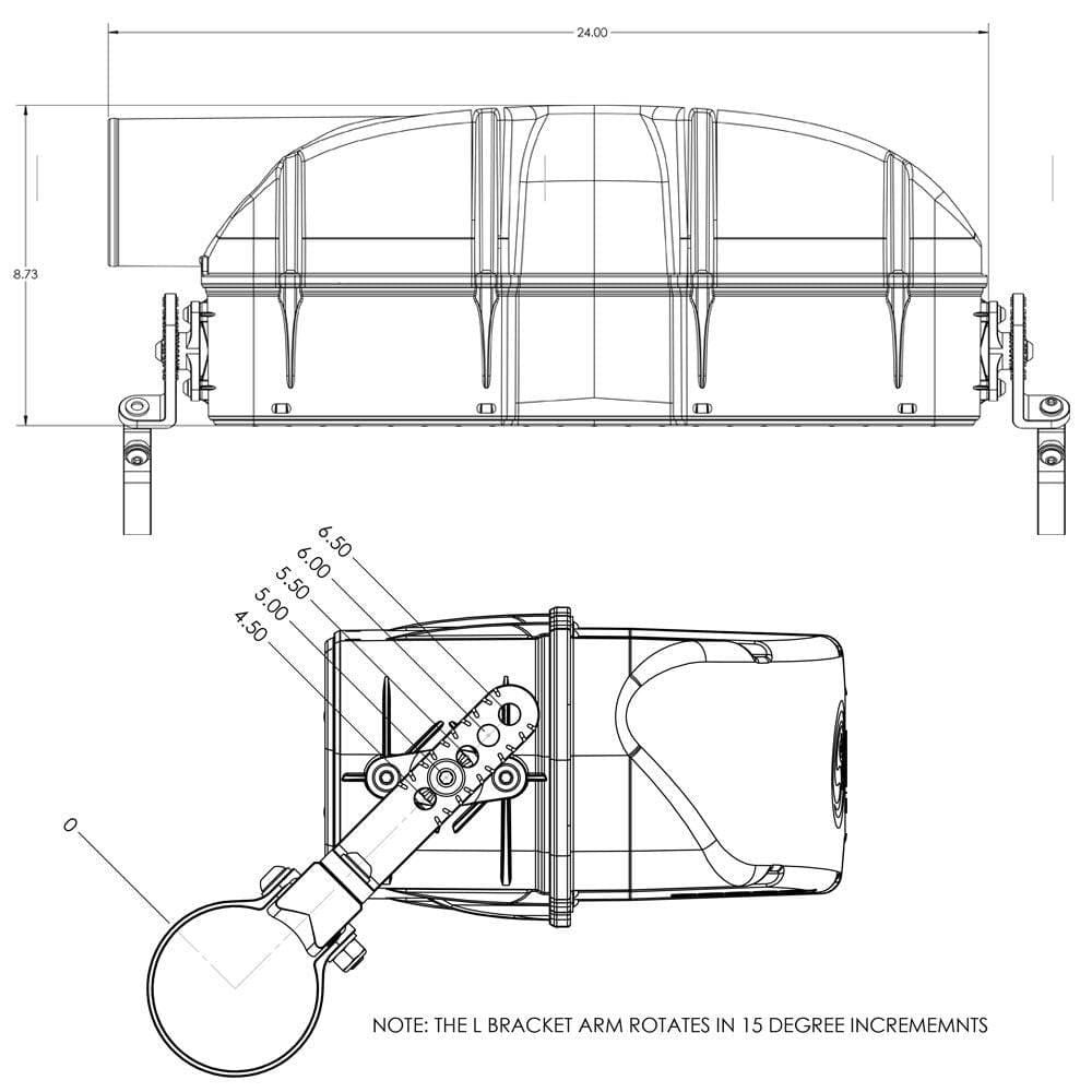 Particle Separator (Roll Bar Mounted) for 2022-2024 Polaris Turbo R, 2020-2025 RZR Pro XP, 2025 RZR Pro S - S&B